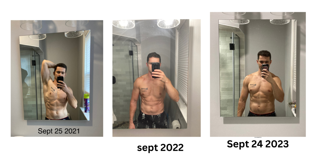 physique pics every year since I turned 40, personal training in Boonton