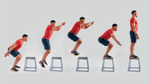 picture of box jumps. we don't do these at my personal training studio in Boonton