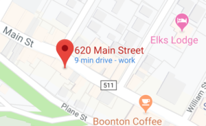 location of Eric Moss' personal training studio on Main Street in Boonton